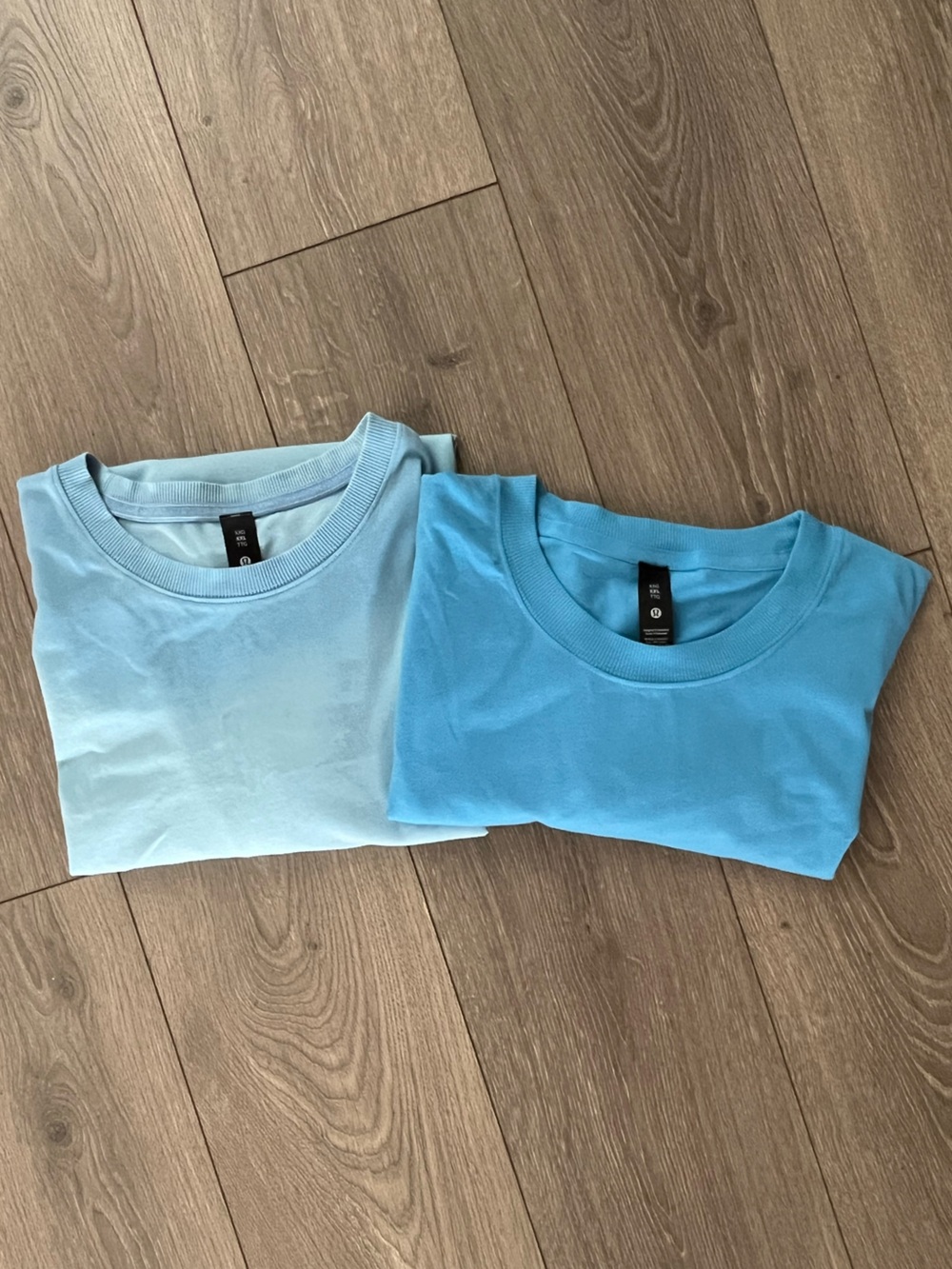 NWT Lululemon Mens Light Blue & Sky Blue Short Sleeve Tee Bundle Size XXL